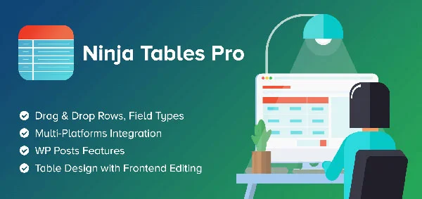 افزونه Ninja Tables با قابلیت کشیدن و رها کردن